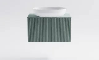 Тумба с раковиной Astra-Form М-40 Slim 4631177715907 70 см зелёный матовый